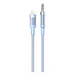 Nettech NT-AC06 Plastik 100 cm Jack to Lightning Mavi Aux Kablo