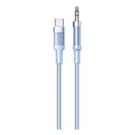 Nettech NT-AC07 Plastik 100 cm Type-C to Mavi Aux Kablosu