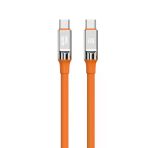 Nettech NT-DC29 60 W Plastik 100 cm Turuncu Type-C to Type-C Şarj ve Data Kablosu
