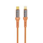 Nettech NT-DC35 30 W Plastik 100 cm Turuncu Type-C to Lightning Şarj ve Data Kablosu