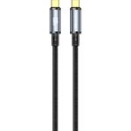 Nettech NT-DC49 USB 3.2 20 Gbps Plastik 100 cm Siyah Type-C to Type-C Şarj ve Data Kablosu