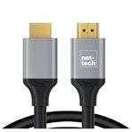 Nettech NT-HD01 1.5 mt Siyah 4K İp Örgü HDMI Kablo