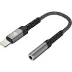Nettech NT-OT01 Siyah Lightning to Jack Dönüştürücü Kablo