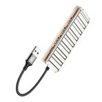 Nettech NT-OT010 5 in 1 USB to Type-C Dönüştürücü Gri Dock Station