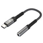 Nettech NT-OT02 Siyah Type-C to AUX Dönüştürücü Kablo
