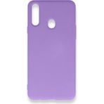 Nettech Samsung Galaxy A20s Uyumlu Nano Arka Koruma Kılıf - Mor