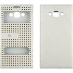 Nettech Samsung Galaxy E700 E7 2015 Pencereli Kapaklı Beyaz Cep Telefonu Kılıfı