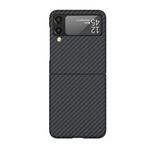Nettech Samsung Galaxy Z Flip 4 Uyumlu NT-N018 Kevlar Carbon Arka Koruma Kılıf NT-106457