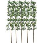 Netten Evime 5li Set Yapay Bambu Sopası 17 Yapraklı 160 cm Yapay Çiçek Bambu Duvarı Separatör Çiçeği Yapay Çiçek