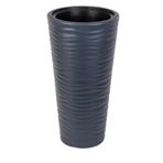 Netten Evime Antrasit Kumsal Vazo Dekoratif Uzun Saksı 5.5 lt 30*57cm