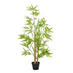 Netten Evime Yapay Ağaç Bambu Ağacı 3 Gövdeli 100*40cm Siyah Plastik Saksılı