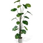 Netten Evime Yapay Ağaç Difenbahya Tropik 18 Dallı Çalılı Gövde 120x60cm Gümüş Aleminyum Saksıda
