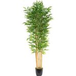 Netten Evime Yapay Bambu Ağacı 210cm Siyah Saksılı 7 dallı