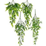 Netten Evime Yapay Çiçek 4Lü Set Sarkan Boston Fejka Bambu Şimşir 60 cm 5Dallı Yapay Sarmaşık Yeşil