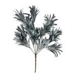Netten Evime Yapay Çiçek Gümüş Renk Podocarpus Demeti 5 dal Garnitür Aradal Dekoratif Yapay Bitki