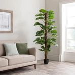 Netten Evime Yapay Çiçek Monstera Salon Sarmaşığı Tropik Salon Bitkisi Yapay Ağaç 150cm