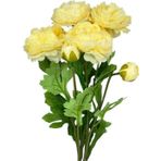 Netten Evime Yapay Çiçek Şakayık Çiçeği Krem Renk 2 Çiçek 1 Tomurcuk 50Cm