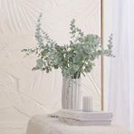 Nettenevime 3lü Set Yapay Çiçek Pastel Karlı Okaliptus 48cm 5dallı Uzun Dal Eucalyptus