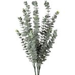 Nettenevime 3lü Set Yapay Çiçek Pastel Yeşil Okaliptus 3dallı Uzun Dal 76cm Eucalyptus