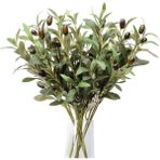nettenevime 4lü Set Yapay Zeytin Dalı 45cm 4 Meyveli Yapay Çiçek