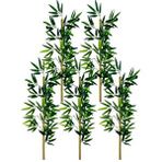Nettenevime 5li Set Yapay Bambu Sopası 10 Yapraklı 90cm Yapay Çiçek Bambu Duvarı Separatör Çiçeği Yapay Çiçek