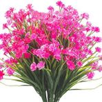 Nettenevime 6Lı Set Yapay Çiçek Sazlı Lotus Pembe Renk 7 Dal Plastik 30Cm