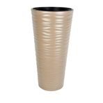 nettenevime Dore Renk Kumsal Vazo Dekoratif Uzun Saksı 5.5 lt 30*57cm
