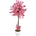 nettenevime Yapay Ağaç Açık Pembe Bahar Dalı Japon Kiraz Çiçeği Beyaz Saksılı 90cm