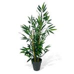 Nettenevime Yapay Ağaç Bambu Ağacı 3 Gövdeli 90*40Cm Siyah Saksılı