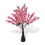 nettenevime Yapay Ağaç Pembe Japon Kiraz Çiçeği Hazır Gövdeli Bahardalı Ağacı 100cm Sakura Çiçeği