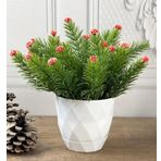 nettenevime Yapay Ağaç Salon Bitkisi Beyaz Monstera 70 cm 18 Yaprak Antrasit Saksıda Deve Tabanı