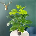 nettenevime Yapay Ağaç Salon Bitkisi Syngonium 70 cm 18 Yaprak Antrasit Saksıda