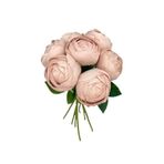 nettenevime Yapay Çiçek 10lu Pudra Pembe Şakayık Demeti Erengül Gelin Buketi Çiçeği