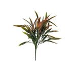 Nettenevime Yapay Çiçek Bambu Grass Turuncu 40cm Demet Garnitür Aradal Dekoratif Yapay Bitki