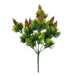 Nettenevime Yapay Çiçek Çam Kozalaklı Demet Yapay Bitki 30*20cm Yeşil