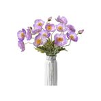 Nettenevime Yapay Çiçek Gelincik Çiçeği Lila Renk 3 Çiçek 1 Tomurcuk 59Cm
