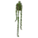 nettenevime Yapay Çiçek Kütük Saksıda Sarkan String 3 Dallı 55cm Sarkan Çiçek