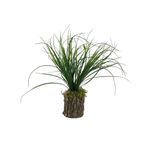 nettenevime Yapay Çiçek Kütük Saksıda Saz Otu 35cm Dekoratif Masa Çiçeği 40*20cm
