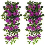 nettenevime Yapay Çiçek Mor Begonvil Çiçeği 9 Dallı 100cm Sarkan Çiçek