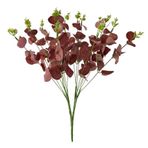 nettenevime Yapay Çiçek Okaliptus Demet Kırmızı Aradal Garnitür Eucalyptus