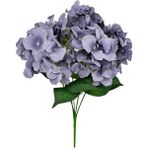 Nettenevime Yapay Çiçek Ortanca Çiçeği Demeti 43 Cm Açık Koyu Lila