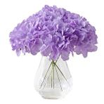 Nettenevime Yapay Çiçek Ortanca Çiçeği Demeti 43 Cm Açık Lila Mor