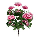 nettenevime Yapay Çiçek Pembe Açelya Demeti 7 Dallı 33*20cm