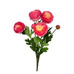 Nettenevime Yapay Çiçek Şakayık Çiçeği Pembe Koyu Renk 2 Çiçek 1 Tomurcuk 50cm