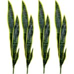 nettenevime Yapay Çiçek Sansevieria Yeşil Kılıç Çiçeği 4 Adet 65cm Salon Çiçeği Yapay Bitki