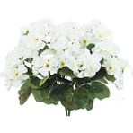 Nettenevime Yapay Çiçek Sardunya Demeti 40*25cm 1.kalite Beyaz Balkon Çiçeği