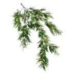 nettenevime Yapay Çiçek Sarkan Çiçek Yeşil Beyaz Fern725 Yapay Sarmaşık 70*30cm UV Katkılı Güneşe Dayanıklı