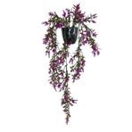 nettenevime Yapay Çiçek Siyah Saksıda Sarkan ty60 Fuşya Bitki Yapay Sarmaşık 60cm