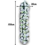 nettenevime Yapay Çiçek Tak Organizasyon Çiçeği Nişan Masası Çiçek Süsleme 150*30 cm
