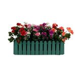nettenevime Yapay Çiçek Yeşil Çit Balkon Saksısı Renkli Açelya Çiçekli 55*20cm